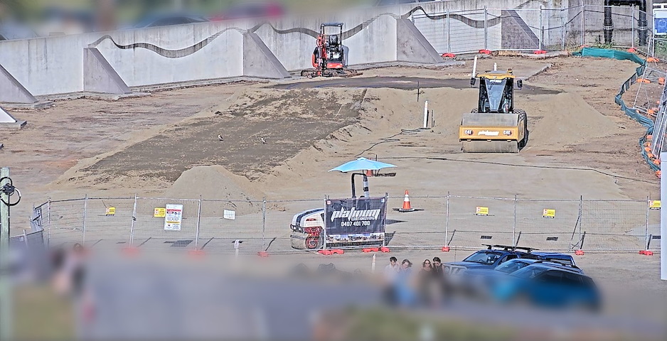 Launceston Pump Track Construction Image