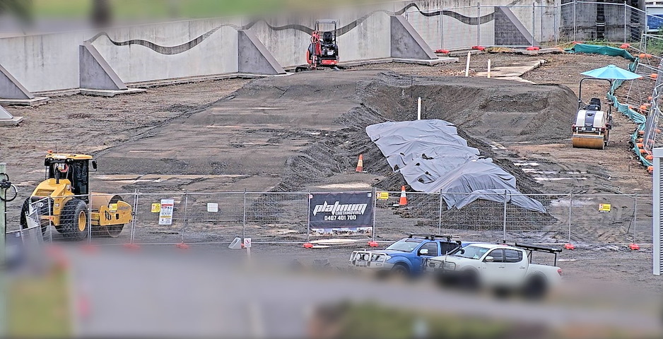 Launceston Pump Track Construction Image