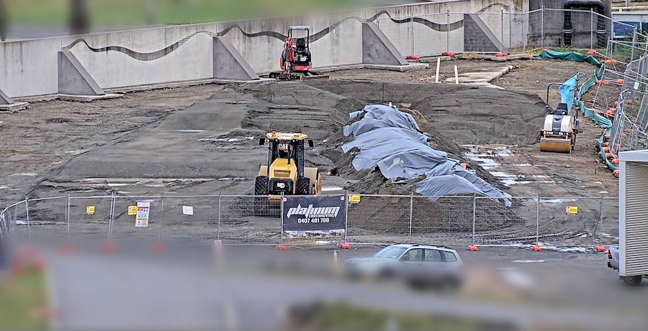 Launceston Pump Track Construction Image