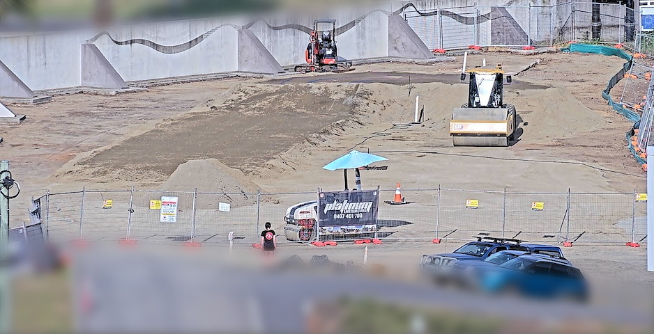 Launceston Pump Track Construction Image