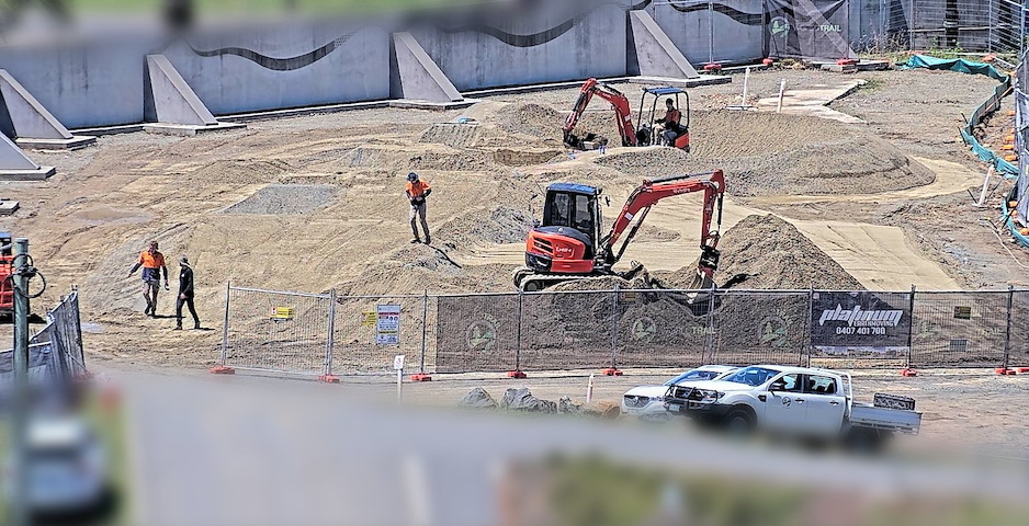 Launceston Pump Track Construction Image