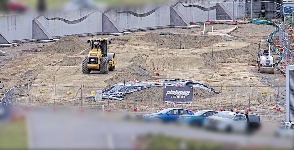 Launceston Pump Track Construction Image