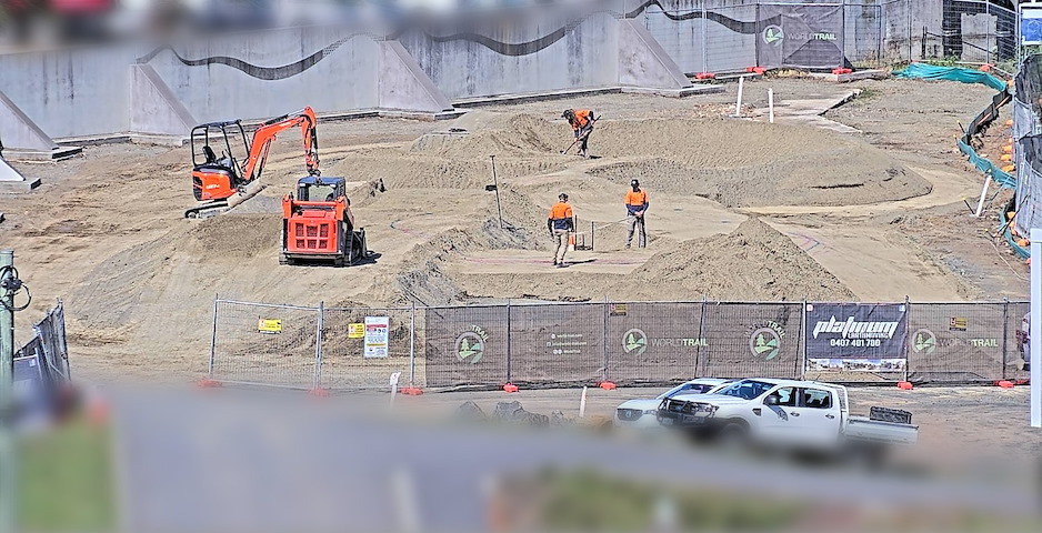 Launceston Pump Track Construction Image