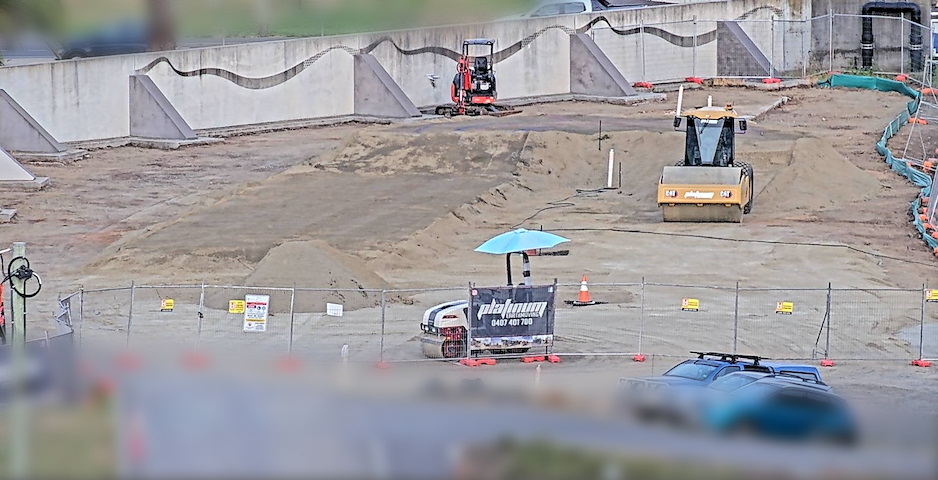 Launceston Pump Track Construction Image