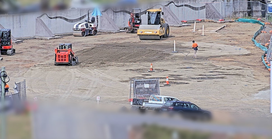 Launceston Pump Track Construction Image